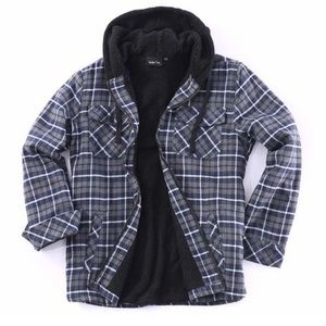 Flannel fleece lined hoodie size XL side pockets